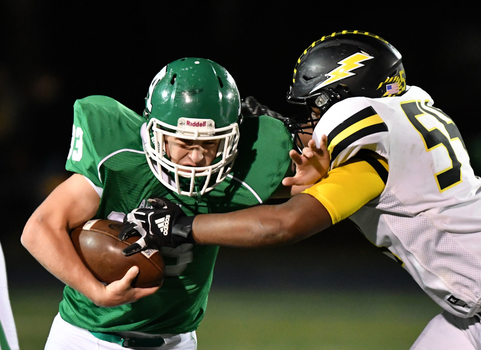 Alleman vs Galesburg football.